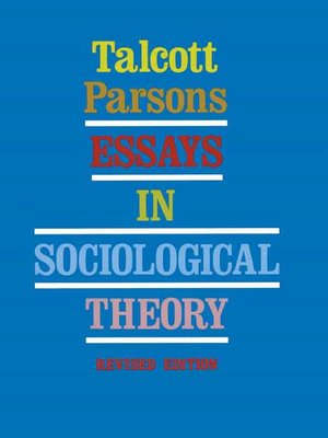 cover image of Essays in Sociological Theory